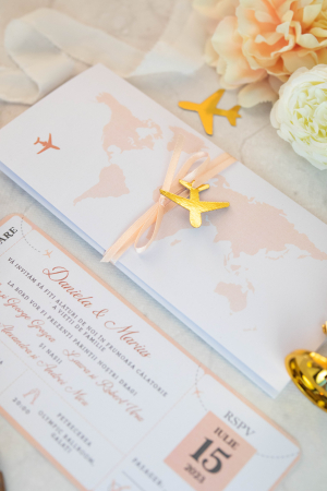 Invitatie de nunta Tichet de imbarcare [4]