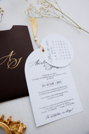 Invitatie de nunta Modern arch [3]