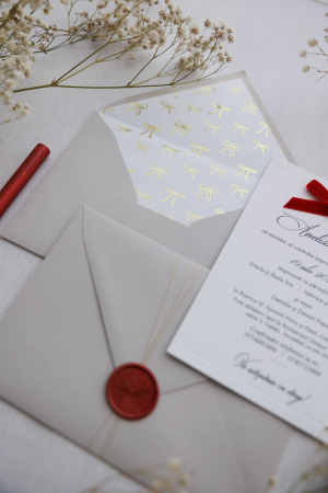 Invitatie de nunta Pretty bows [5]