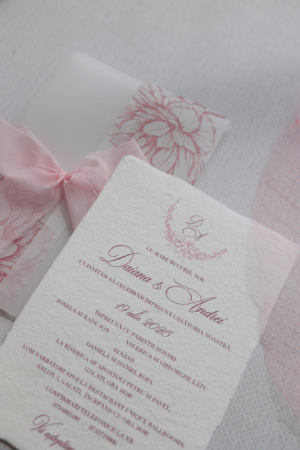 Invitatie de nunta Delicate peony [1]