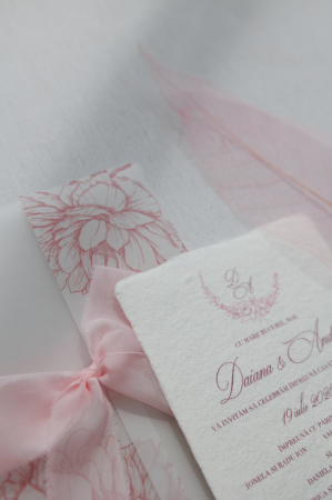 Invitatie de nunta Delicate peony [2]