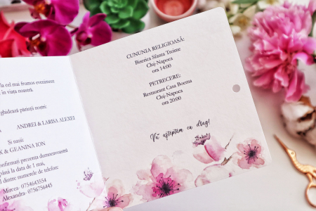 Invitatie de nunta Blue Lola [5]