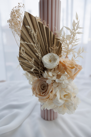Lumanare botez Boho roses [2]
