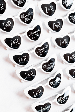Ochelari personalizati pentru miri - alb [1]