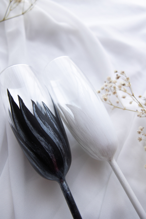 Set de 2 pahare miri pictate - Feather spark [2]