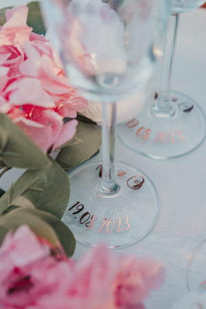 Set de 2 pahare pentru miri/nasi Rose gold Party [2]