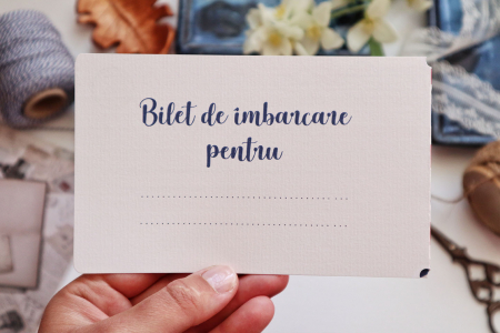 Invitatie de nunta Tichet de imbarcare [4]