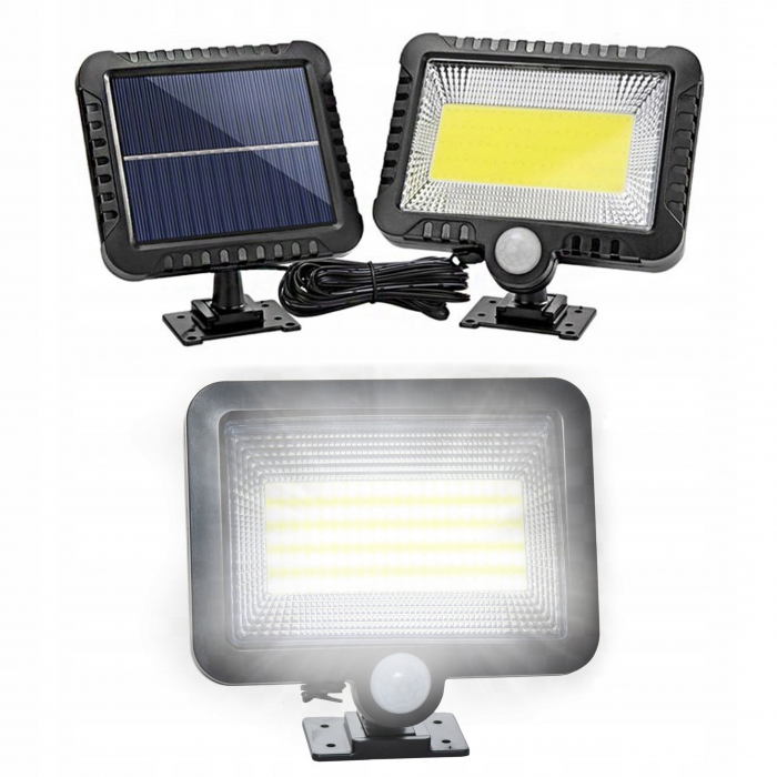 Pachet 4 x Lampa Solara 50W COB, 260 LM cu PANOU DETASABIL + CADOU Surpriza [17]