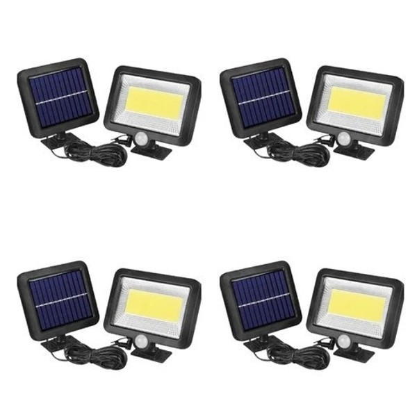 Set 4 x Lampa Solara 50W - 96 LED COB, cu PANOU DETASABIL + Cadou Surpriza [5]