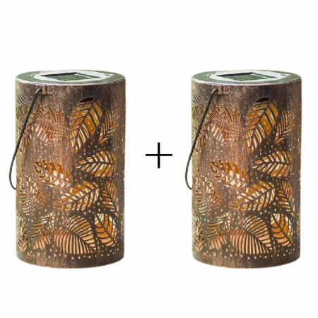 Pachete Promotionale - Set 2x Felinar, LLWL, fier, design clasic, 32x12cm cu brat suport