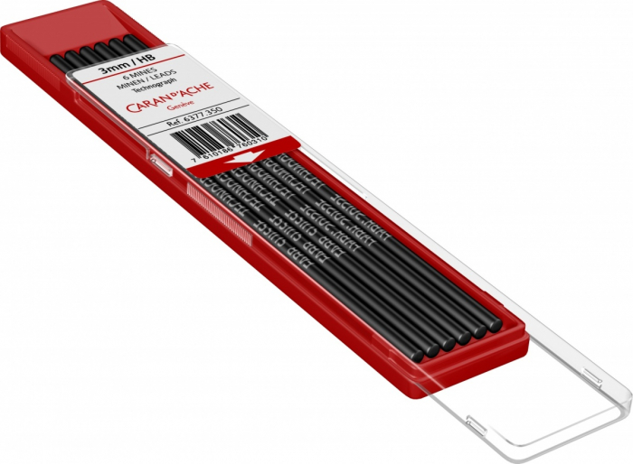 Mine creion 3 mm HB etui 6 buc Caran d'Ache [4]