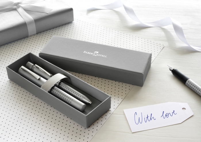 Set Stilou + Pix Grip 2011 Argintiu, Faber-Castell [5]