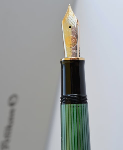 Stilou Souveran M1000 Black-Green, Pelikan [6]