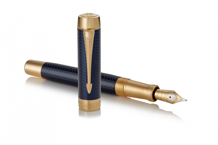 Stilou Parker Duofold Royal Centennial Prestige Blue Chevron GT [2]