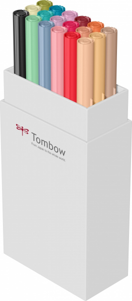 ABT Dual Brush Pen Set 18 Colours Secundary Colours Tombow [2]
