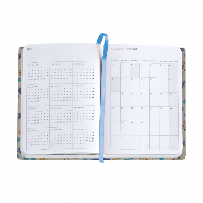 Agenda Journal 122x168 sapt oriz Daisies Sewn Natura MR25, Miquelrius [3]