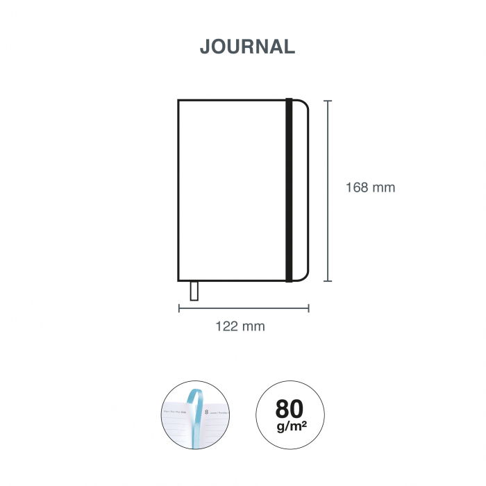 Agenda Journal 122x168 sapt oriz Jessica Sewn Natura MR25, Miquelrius [5]
