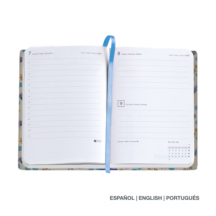 Agenda Journal 122x168 zilnica Daisies Sewn Natura MR25, Miquelrius [3]