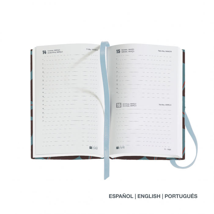 Agenda Passport 90x140 zilnica Jessica Sewn Natura MR25, Miquelrius [2]