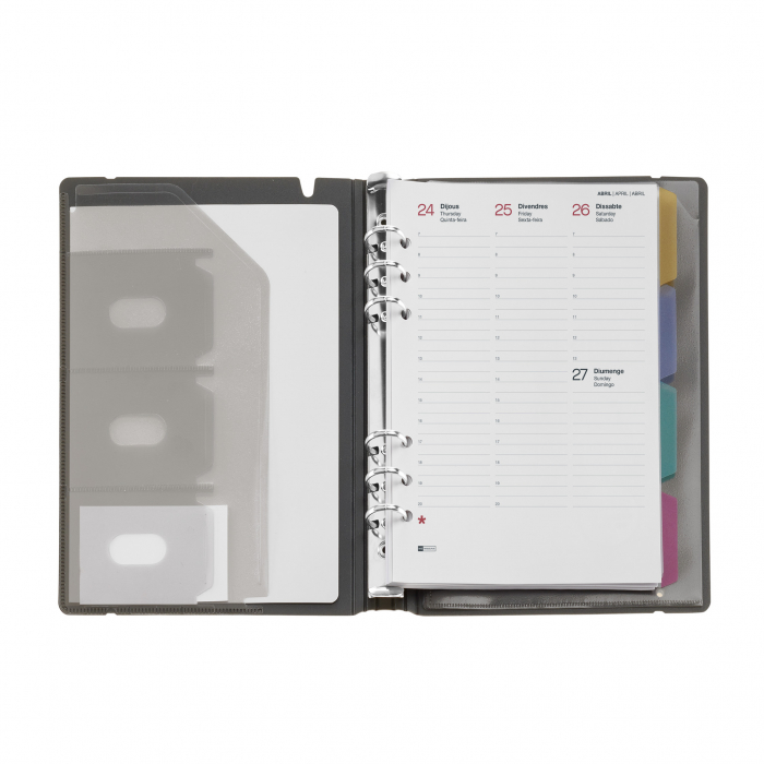 Agenda Plus 155x213 inele sapt vert Terracotta CAT MR25, Miquelrius [7]
