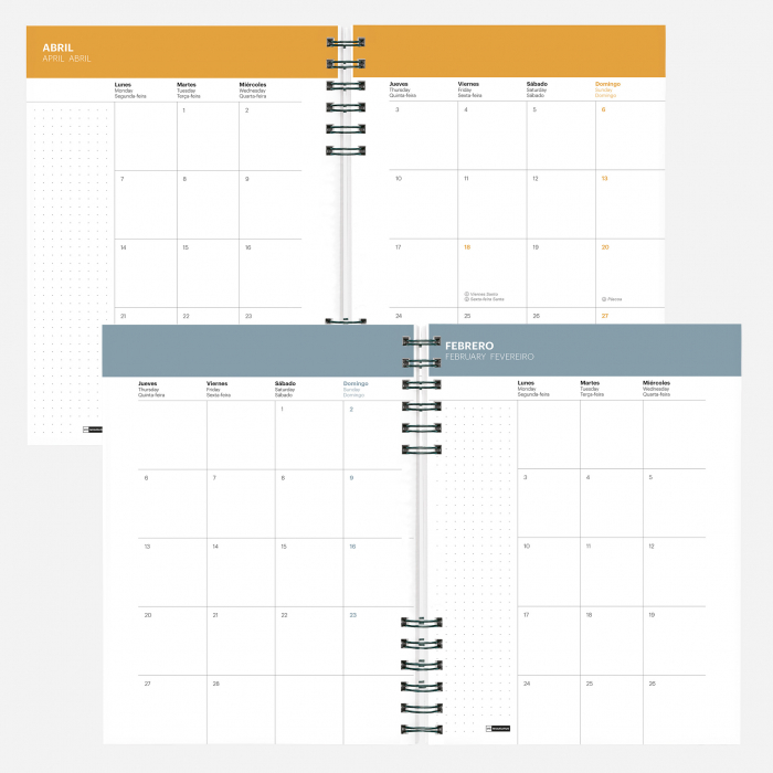 Agenda Plus 155x213 spira zilnica Black Back to Basics MR25, Miquelrius [4]