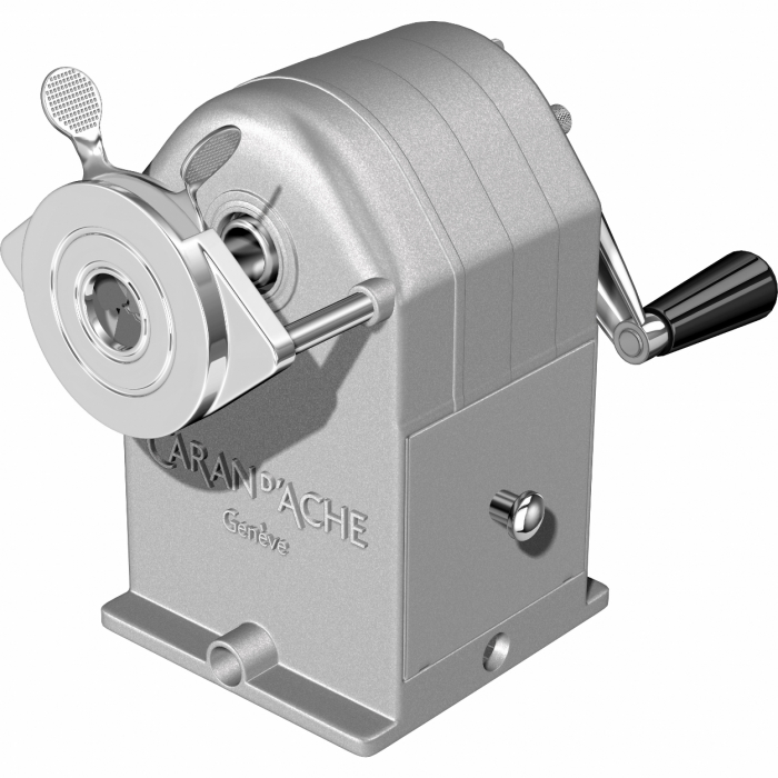 Ascutitoare cu Cilindru si Manivela Metal Grey, Caran d'Ache [3]