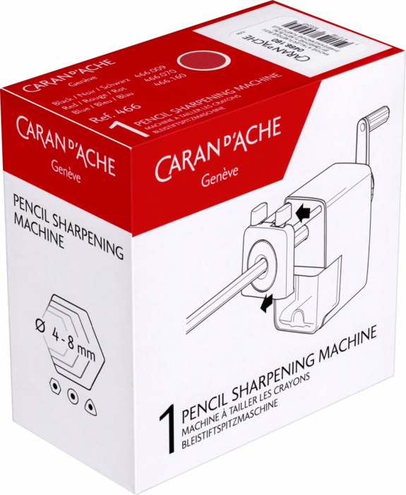 Ascutitoare Fixa cu cilindru si manivela Black, Caran d'Ache [2]