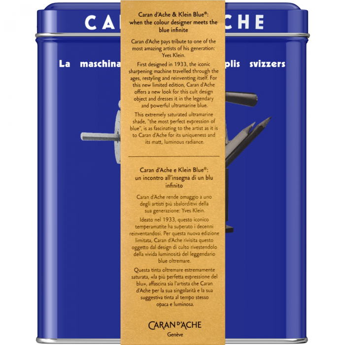 Ascutitoare Fixa Metalica Albastra cu manivela, Caran d'Ache [10]
