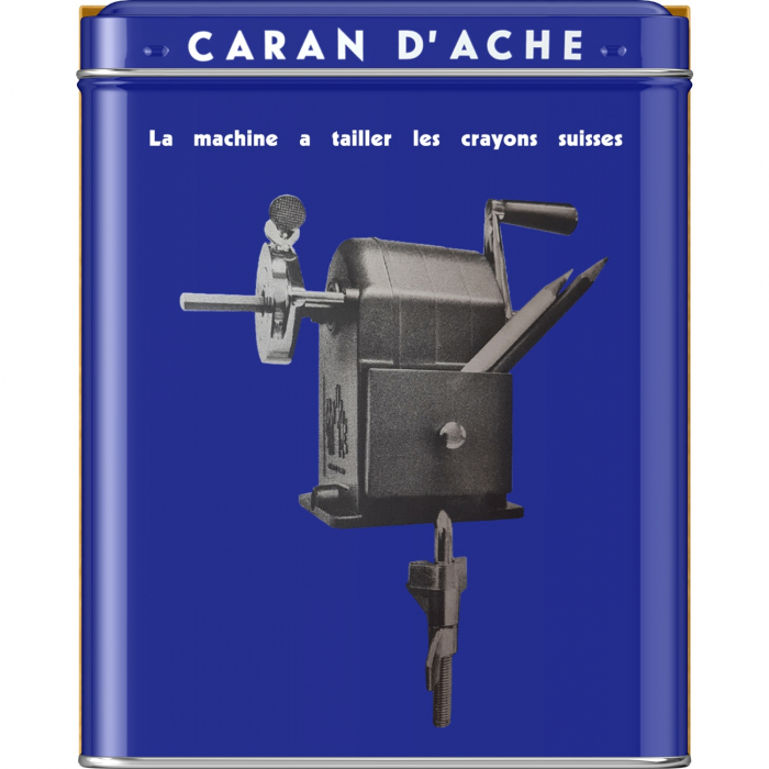 Ascutitoare Fixa Metalica Albastra cu manivela, Caran d'Ache [9]