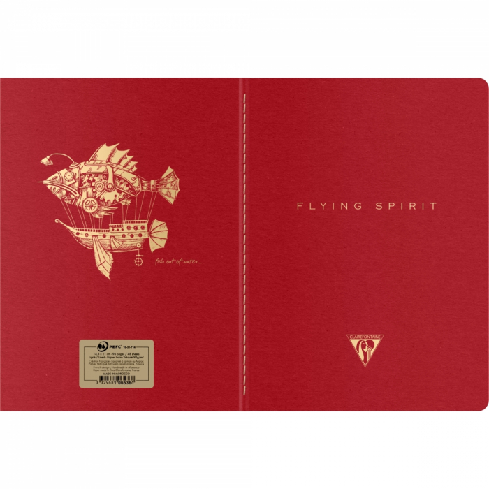 Caiet A5 Flying Spirit Red, Clairefontaine [7]