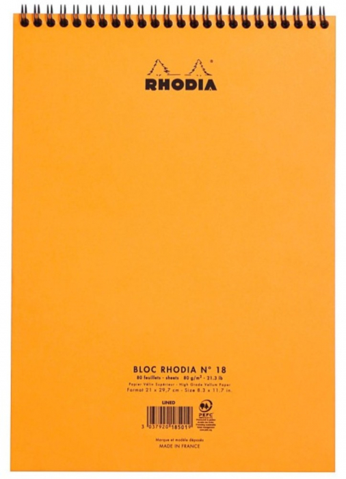 Blocnotes A4 spirală 80 file Rhodia Classic [3]