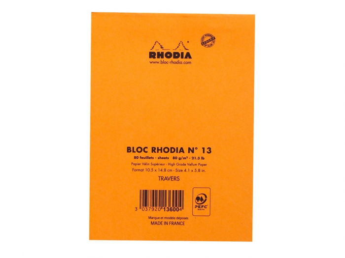 Blocnotes capsat N°13 A6 capsat, Rhodia [3]