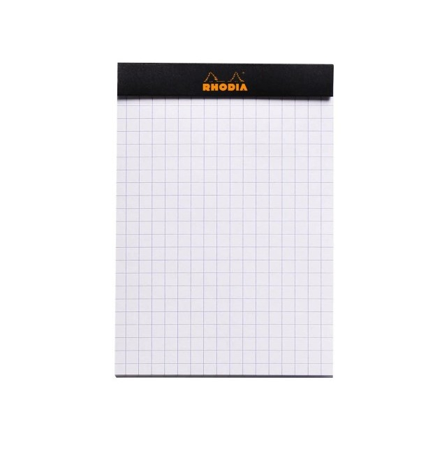 Blocnotes 8,5 x 12 cm, capsat, 80 file, N°12 Basic Black, Rhodia [2]