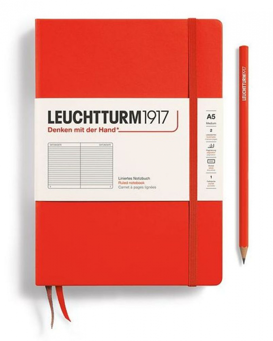 Caiet A5 Coperta Rigida Portocaliu inchis Lobster, Leuchtturm1917 [1]