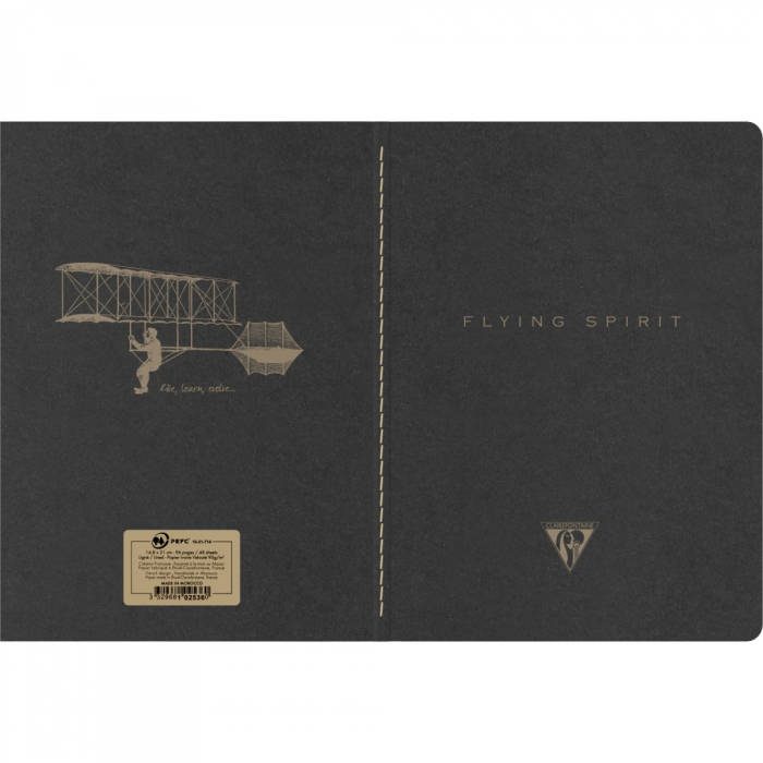 Caiet A5 Flying Spirit Black, Clairefontaine [2]