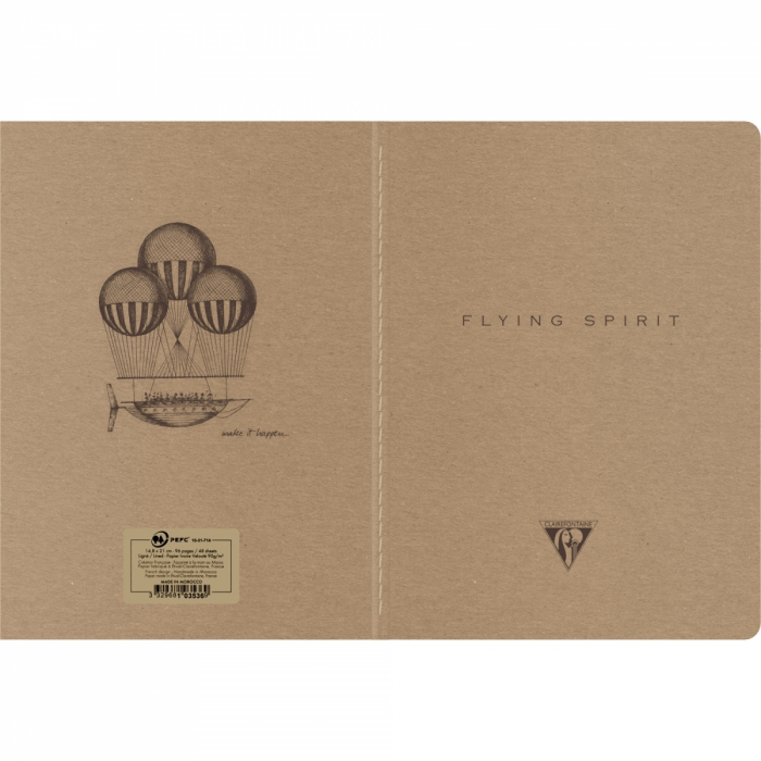 Caiet A5 Flying Spirit Beige, Clairefontaine [5]