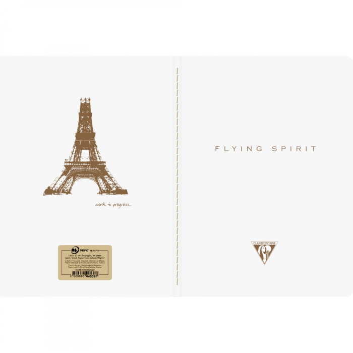 Caiet A5 Flying Spirit White, Clairefontaine [2]