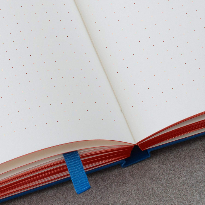 CAIET A5 PUNCTAT COP. RIGIDA ALBASTRU ROYAL BAUHAUS LEUCHTTURM [2]