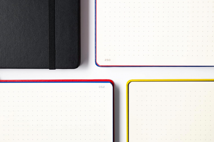 CAIET A5 PUNCTAT COP. RIGIDA NEGRU BAUHAUS LEUCHTTURM [2]