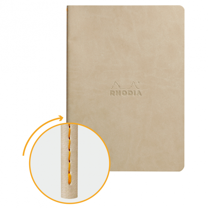 Caiet A5 Rhodia Rhodiarama Sewn Spine Beige, Punctat [2]