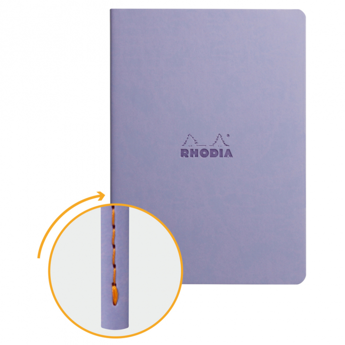 Caiet A5 Rhodia Rhodiarama Sewn Spine Iris, Punctat [2]