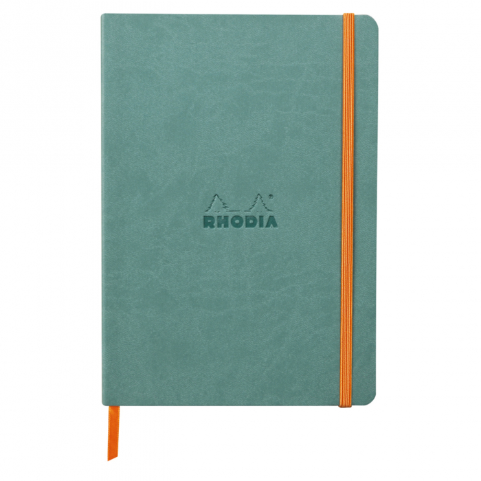 Caiet A5 Rhodia softcover Aqua dot, 160 pag [1]
