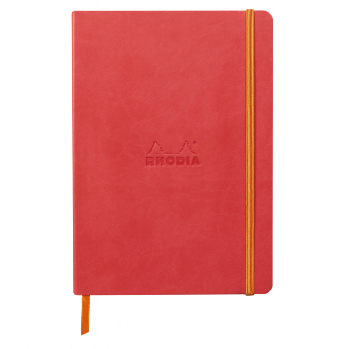 Caiet A5 Rhodia softcover Coral dot, 160 pag [1]