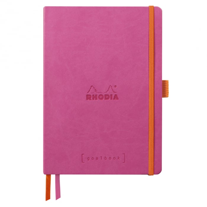 Caiet A5 Rhodia softcover Goalbook Fuchsia dot, 240 pag [1]