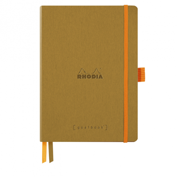 Caiet A5 Rhodia softcover Goalbook Gold dot, 240 pag [1]