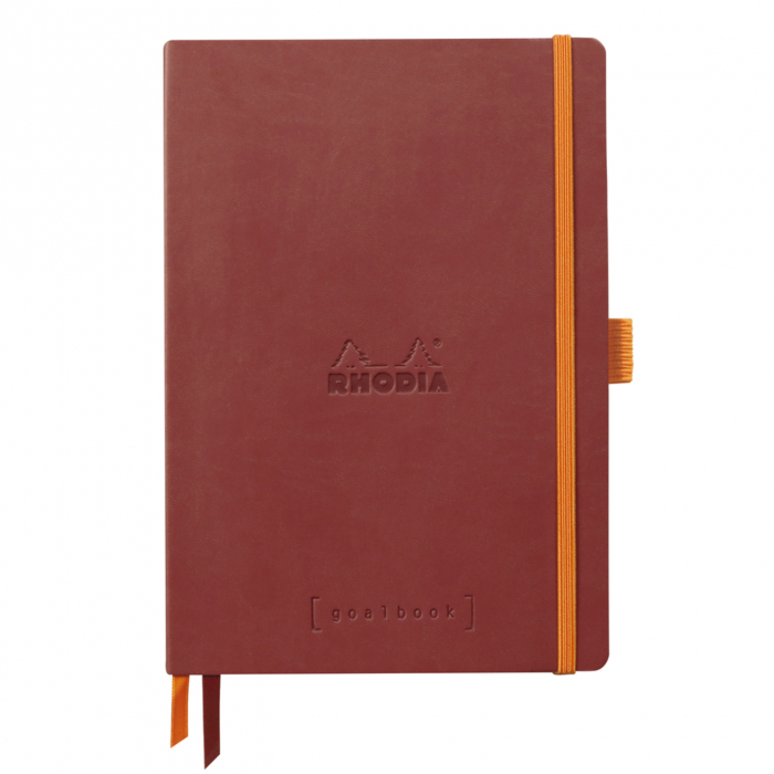 Caiet A5 Rhodia softcover Goalbook Nacarat dot, 240 pag [1]