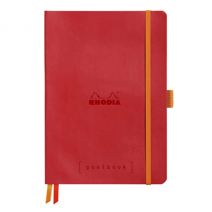 Caiet A5 Rhodia softcover Goalbook Poppy dot, 240 pag [1]