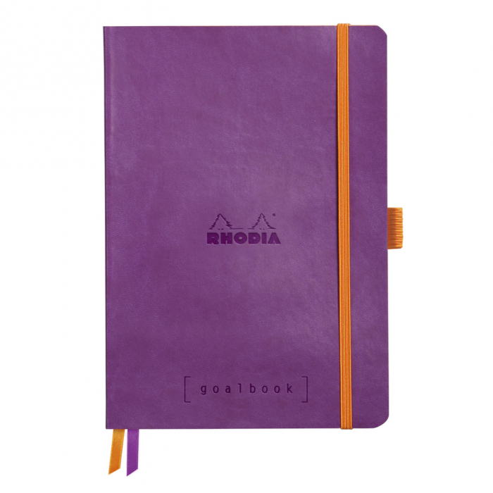 Caiet A5 Rhodia softcover Goalbook Purple dot, 240 pag [1]