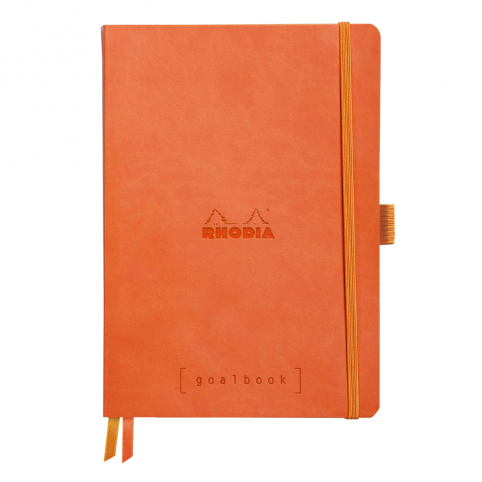 Caiet A5 Rhodia softcover Goalbook Tangerine dot, 240 pag [1]