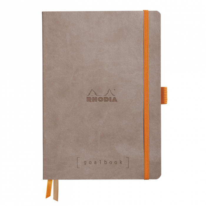 Caiet A5 Rhodia softcover Goalbook Taupe dot, 240 pag [1]